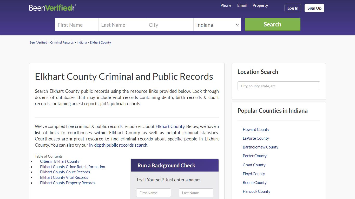 Elkhart County Arrest Records in IN - Court & Criminal ...